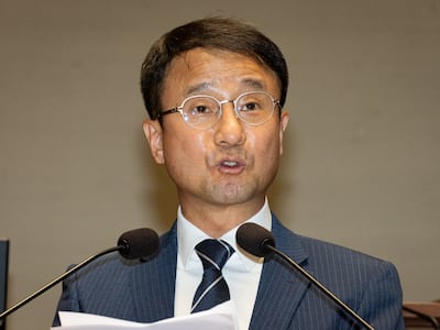 한병도 더불어민주당 원내대표가 5일 서울 여의도 국회에서 열린 의원총회에서 모두 발언을 하고 있다. 2026.6.5 ⓒ 뉴스1 유승관 기자