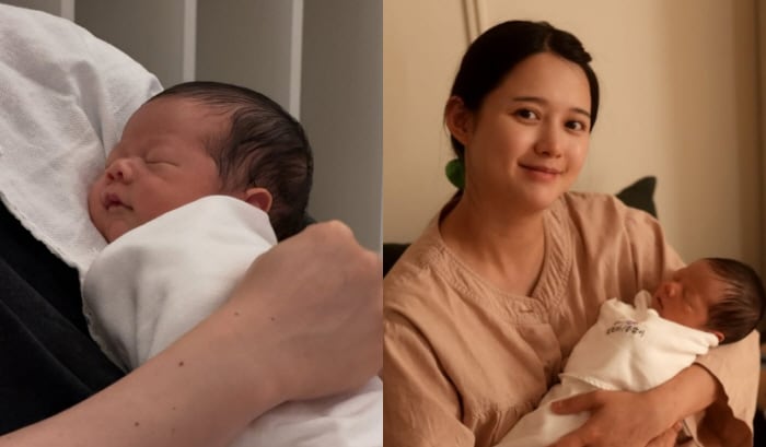 "벌써 이렇게 컸어"...남보라, 제왕절개로 낳은 생후 22일 子 공개