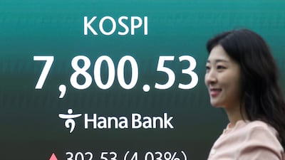 KOSPI Surges Past 7,800 Mark on Semiconductor Rally