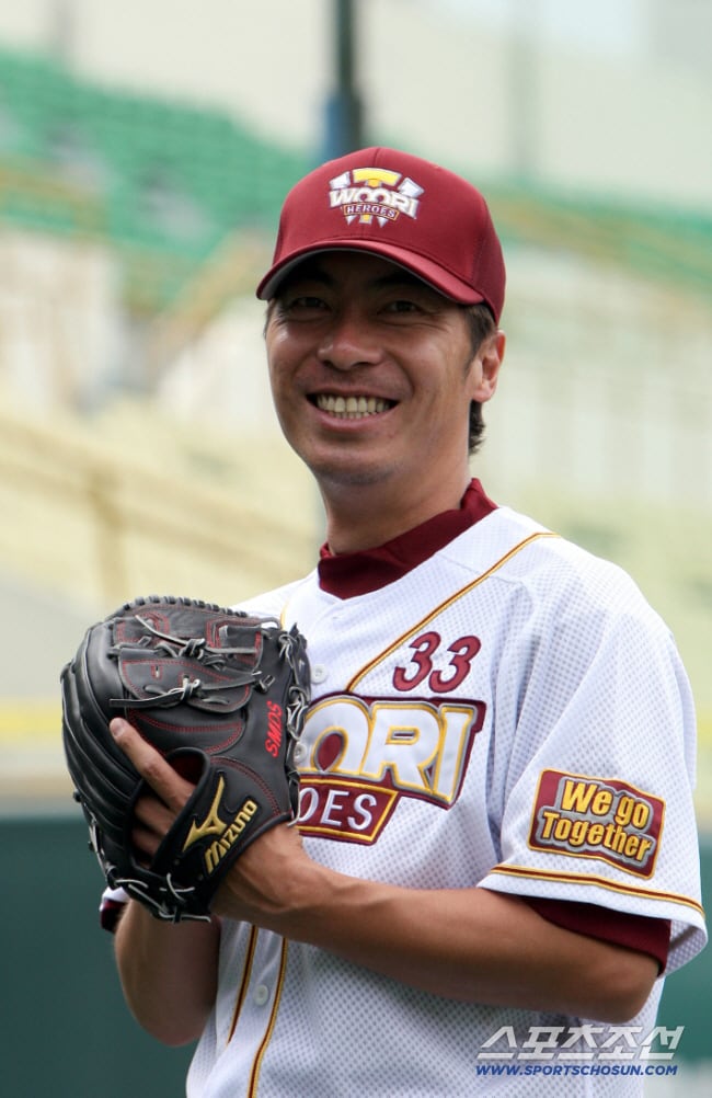 히어로즈 소속 시절 다카쓰 신고. 스포츠조선DB