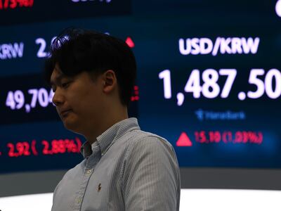 달러 대비 원화 환율 1493.8원에 출발...개장가 한 달 만 최고치
