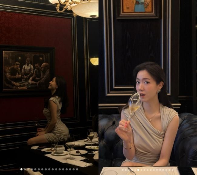 ‘9월 결혼’ 류화영, 완벽 ‘S라인’ 자랑..친구들과 럭셔리 파티 “사랑·우정 놓치지 않아”
