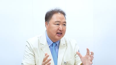 대한당뇨병학회 김성래 이사장이 현 당뇨병 치료 패러다임에 대해 이야기하고 있는 모습./사진=헬스조선DB