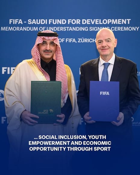 FIFA, Saudi Fund for Development Agree $1 Billion Sports Infrastructure ...