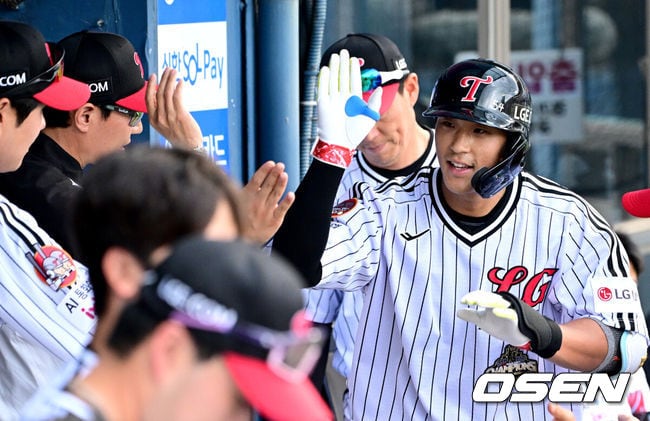 KBO 최초 대기록, 1회 홈런-홈런-홈런-홈런…송찬의-오스틴-박동원-문정빈, 4명 모두 130m 이상 넘겼다