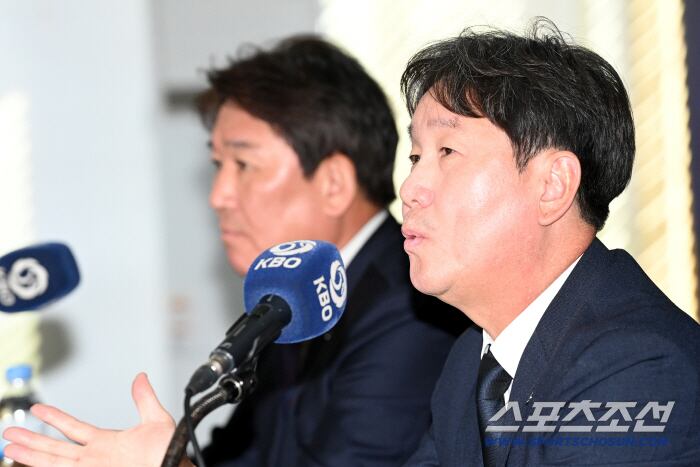◇류지현 야구 대표팀 감독은 일본의 전력이 우리보다 한 수 위라는 점을 인정했다. 6일 기자회견에 나선 류지현 감독의 모습. 허상욱 기자wook@sportschosun.com/2026.02.06/