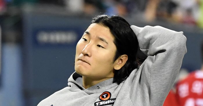 Doosan's Ace Kwak Bin to Pitch Once - 조선일보
