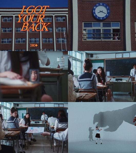 아일릿, 日 신곡 MV 티저 속 ‘반전 괴물’ 등장…상큼 교복 비주얼에 스릴러 한 스푼
