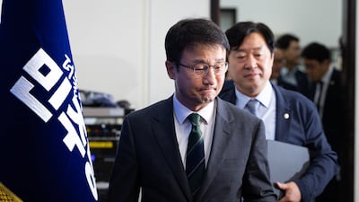 한병도 더불어민주당 원내대표를 비롯한 지도부가 최고위원회의에 참석하고 있다./뉴스1