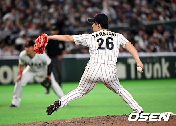 WBC 한국전 7회 마운드 오른 타네이치