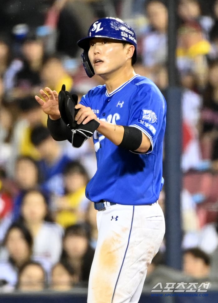 "디아즈 거르고 적시타가 가장 짜릿" 마음 비운 자리에 채워진 독기...'4타점 먹방쇼' 5연승 견인