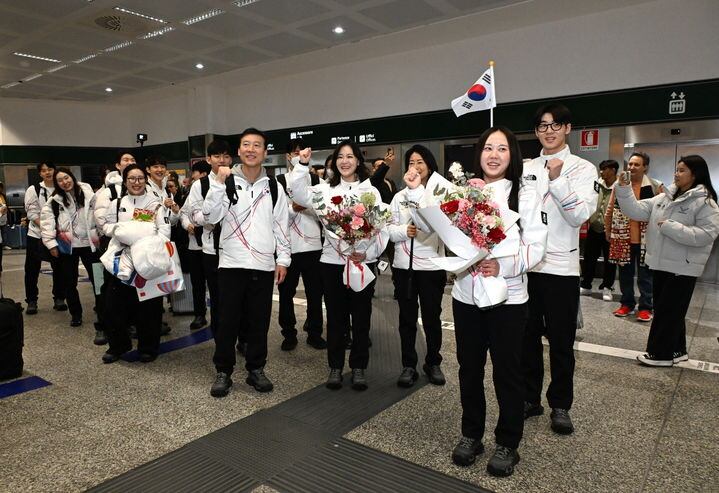 대한민국 선수단, 밀라노 입성