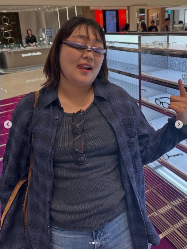 이수지, 선글라스 어디까지 올라간 거야…쉬는 날에도 '힙스터' 변신