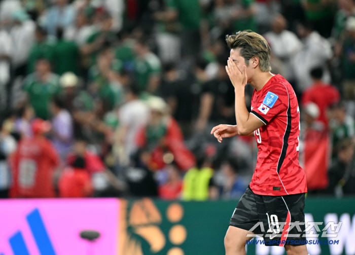 "독일→일본의 배신!" 대한민국 32강행 확률 '충격' 급락, 87.76%→53.24% '조 3위' 12개국 중 6위 '비상'