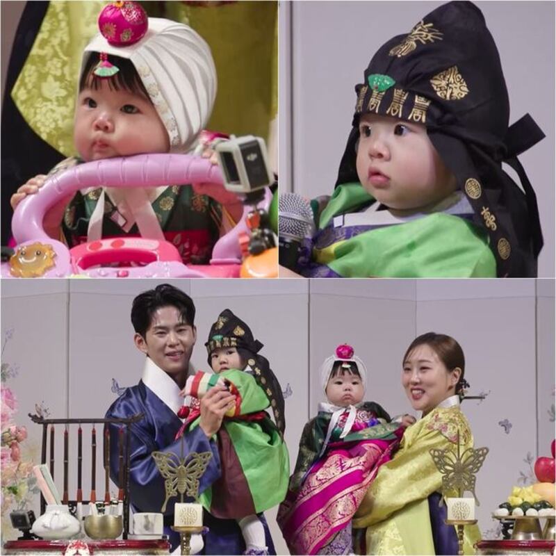 "마이크 주자 울음 뚝"...임라라♥손민수, 난리난 쌍둥이 남매 돌잡이(슈돌)