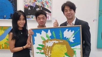 "전세계 단 15명" 권오중 희귀병 아들, 작가 데뷔 성공…전시회 초대박 '겹경사'