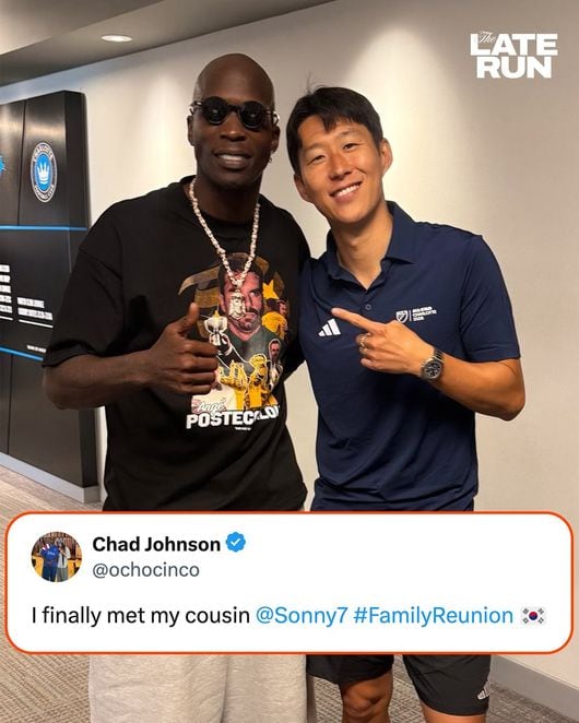 "SON은 내 사촌!" NFL 레전드, 손흥민 드디어 만났다...지구 반대편서 태어난 '마음으로 통한 친척'과 찰칵 "내 인생 최고의 순간"