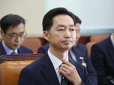 김지용 중대범죄수사청장 후보자가 14일 서울 여의도 국회에서 열린 행정안전위원회 인사청문회에 출석해 있다./뉴스1