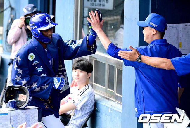 홈런왕이 깨어난다. 5타점 먹방...박진만 감독 "디아즈가 3점 홈런으로 기선 제압하고, 2타점 적시타로 상대 흐름 끊었다"