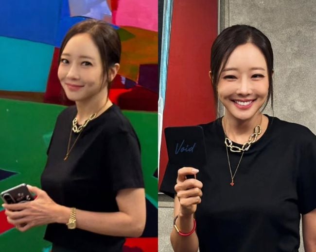 '백종원♥' 소유진, 아이라인·골드 액세서리 확 달라진 스타일
