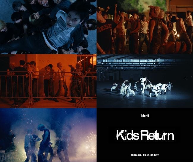 아이덴티티, 20인 압도적 군무..'Kids Return' MV 티저 공개