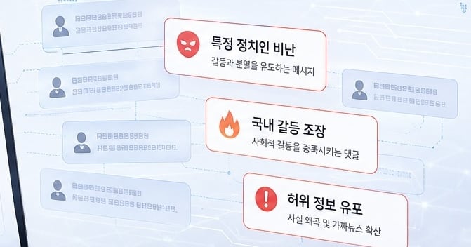 국내 정치 갈등 키우는 수상한 댓글러...AI가 2만 4000개 찾아냈다