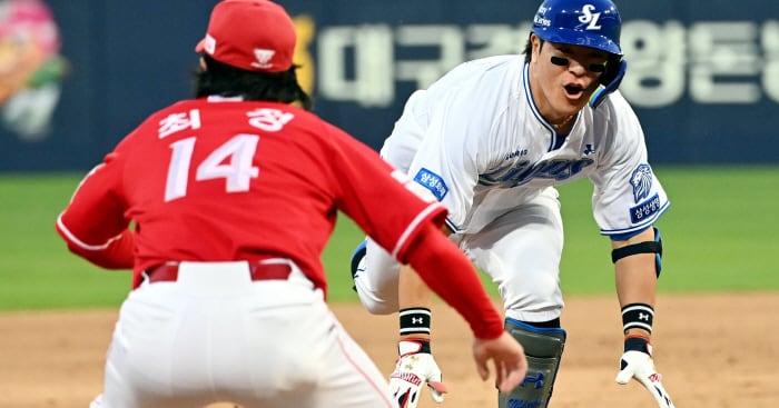 강민호 400 2루타 달성 관련 이미지