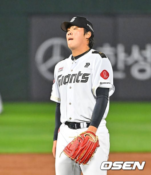 '8연승 무산' 롯데 1차지명 고된 하루, 인생투 다음 최악투…6선발 유종의 미 실패, 불펜 새출발 준비