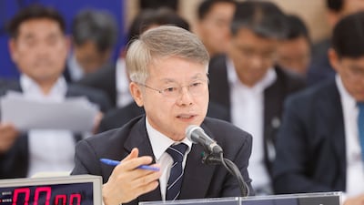 민형배 전남광주통합특별시장 22일 전남광주통합특별시 광주청사 중회의실에서 열린 국회 행정안전위원회 국정 감사에서 답변하고 있다. 2026.10.22 ⓒ 뉴스1 김태성 기자