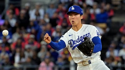 Apr 27, 2026; Los Angeles, California, USA; Los Angeles Dodgers second baseman Hyeseong Kim \(6\) makes a play against the Miami Marlins at Dodger Stadium. Mandatory Credit: Jayne Kamin-Oncea-Imagn Images 