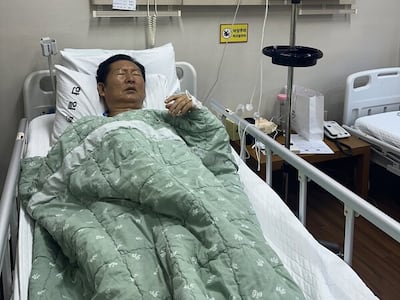 정청래 전 더불어민주당 대표가 입원 중이라며 사진을 공개했다. photo 정청래 전 대표 페이스북