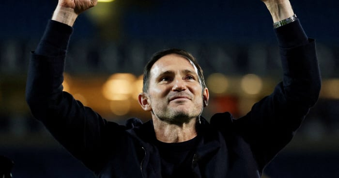 프랭크 램파드 코번트리 감독의 승격 환호