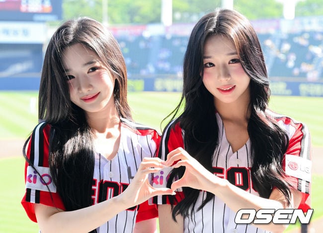 'LG 무패 치트키' 트리플에스 또 잠실 뜬다…30일 키움전 박소현-니엔 시구시타, 이번에도 승리요정 될까