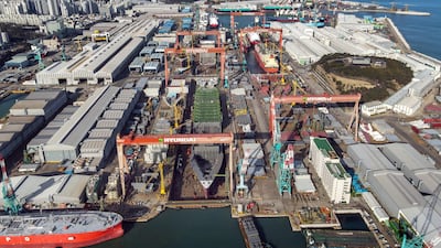 HD현대중공업 울산조선소 전경\(HD현대 제공\)