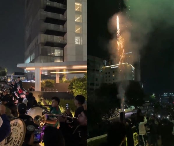 "밤새 나팔 불고 폭죽까지" 멕시코 팬들의 '소음 테러'.. 잉글랜드 향한 시끄러운 밤샘 세레나데