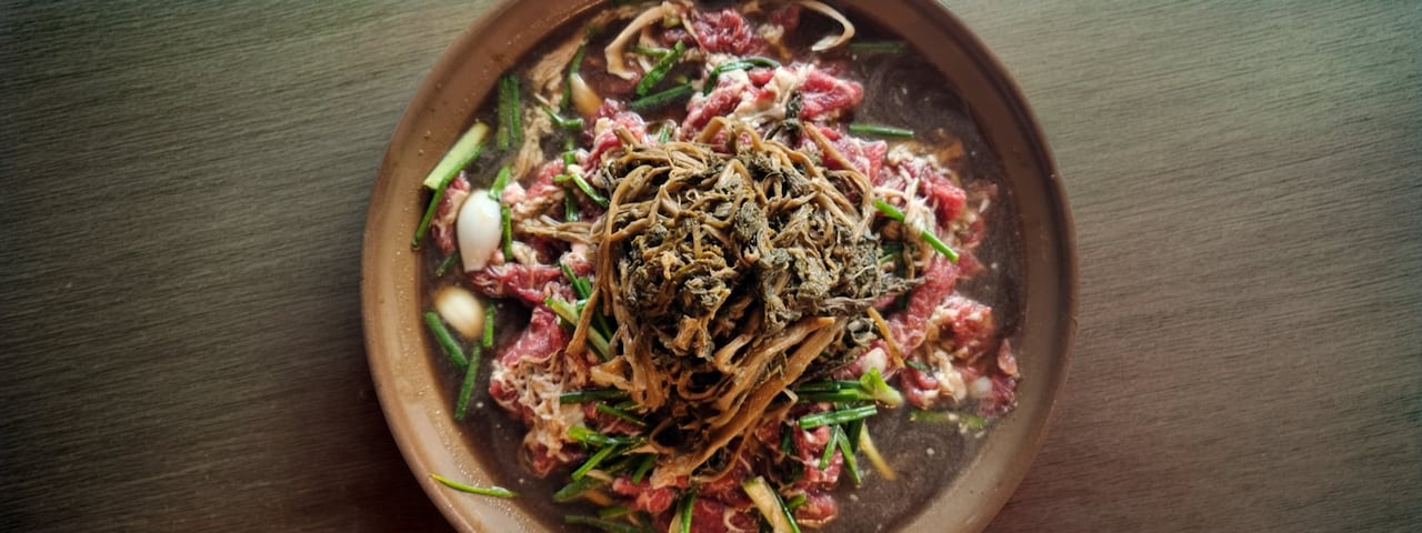 양구 솔모루가든의 시래기불고기 /솔모루가든
