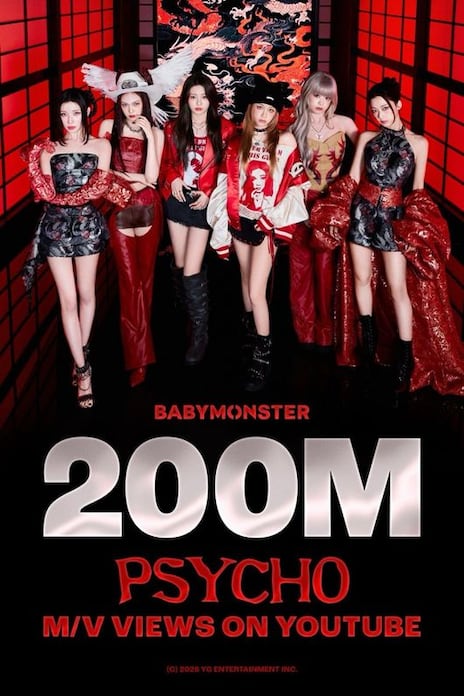 BabyMonster's Eighth MV Hits 200M Views