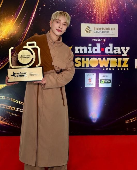 아우라, 인도 음악 시장 들썩…시상식서 ‘Iconic Spiritual Song of the Year’ 수상