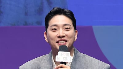 유튜버 박위가 작년 6월 17일 오전 서울특별시청에서 열린 ‘2025 서울특별시 홍보대사 위촉식’에서 소감을 말하고 있다. /뉴스1