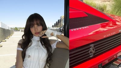 '130억 집주인' 리사, 이번엔 빨간 페라리 FLEX…"차고에 대체 몇 대야?"