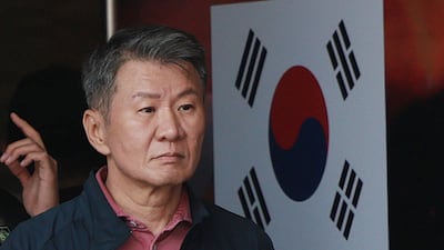 정몽규 축구협회장이 28일(현지시간) 멕시코 할리스코 과달라하라에 위치한 대표팀 숙소를 나서고 있다. 2026.6.29 ⓒ 뉴스1 박지혜 기자