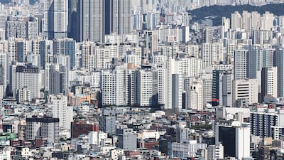 20일 서울 남산 전망대에서 바라본 아파트 단지 모습. 2026.9.20 ⓒ 뉴스1 이종수 기자