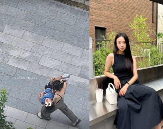 손연재, 부러질 듯 ‘뼈말라’인데..아들 가로로 안고 거리 활보 ‘현실 육아’