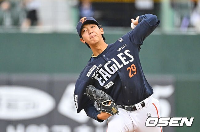 1군 재등록 열흘 지났는데…한화 황준서, 상무전 4이닝 3실점, 언제 1군 콜업될까