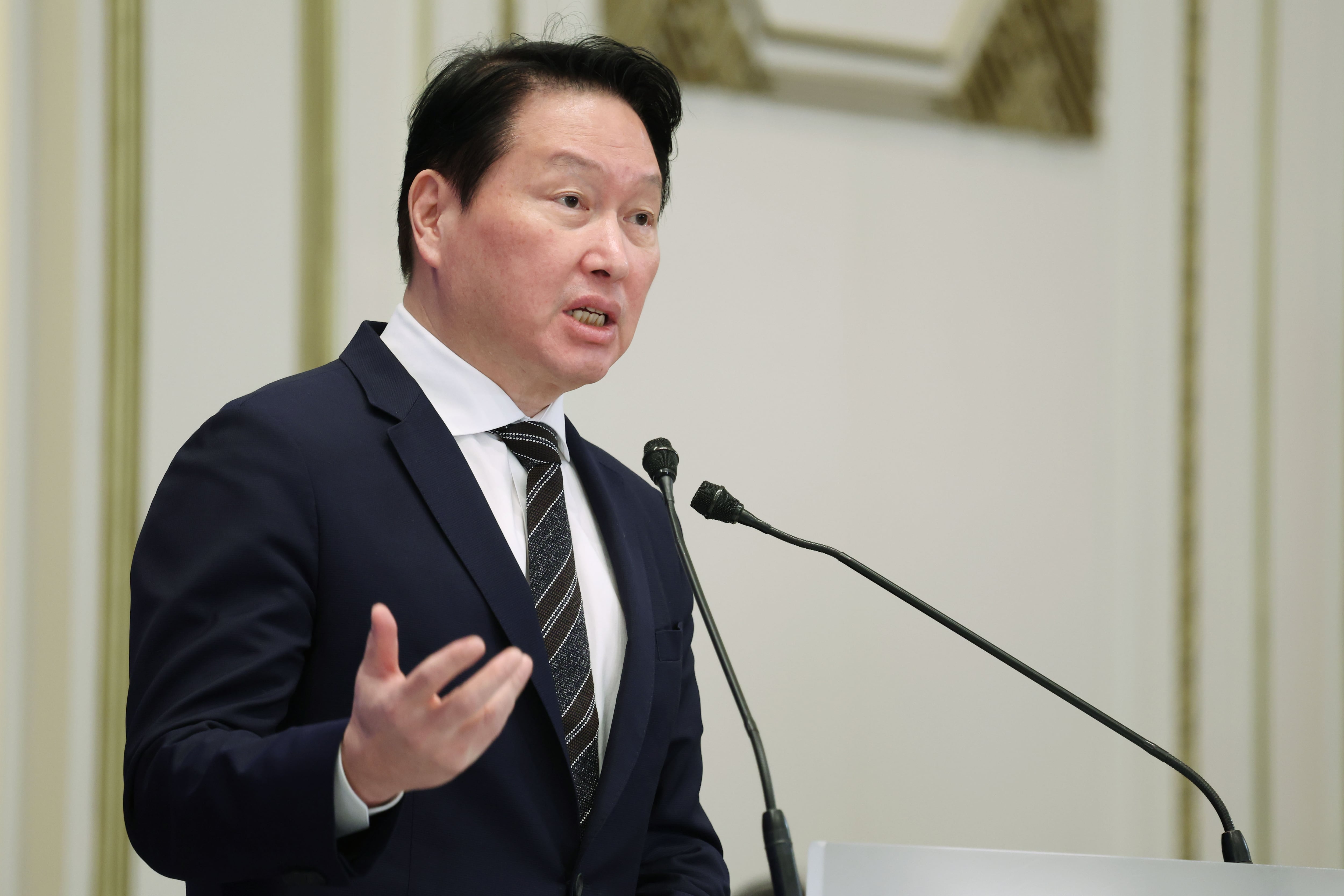 최태원 “서남권에 400兆 투자해 반도체 클러스터 조성…AI 미래 韓에서 만들 것”