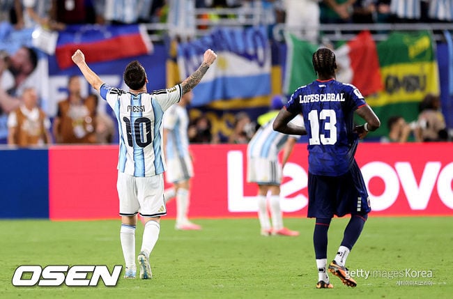 '메시 20호골에도 진땀' 아르헨티나, 카보베르데와 연장 혈투 끝 3-2승 16강