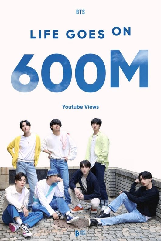 방탄소년단, 코로나19 시기 위로 준 'Life Goes On' MV 6억뷰 돌파