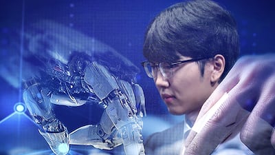 바둑 세계랭킹 1위 신진서 9단이 17일 오전 서울 중구 한국경제TV 스튜디오에서 열린 '쎈수학·한경 기신전(棋神戰)' 인공지능(AI) 프로그램 카타고(KataGo)와의 두 점 접바둑 3번기 첫 대국을 펼치고 있다. (다중노출 촬영) 2026.7.17 ⓒ 뉴스1 구윤성 기자