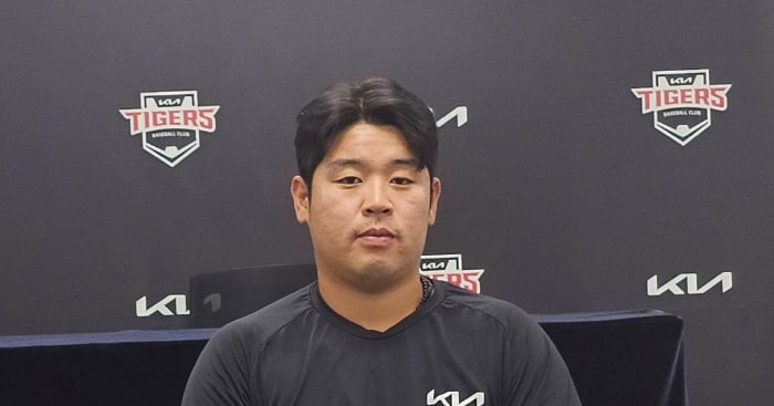 KIA 박상준 경기 장면