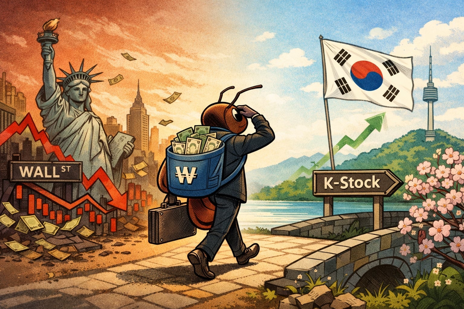 “코스피 이끈 개인 투자자, 동학개미 겸 서학개미…순환매 美주식으로 이어질 수도”